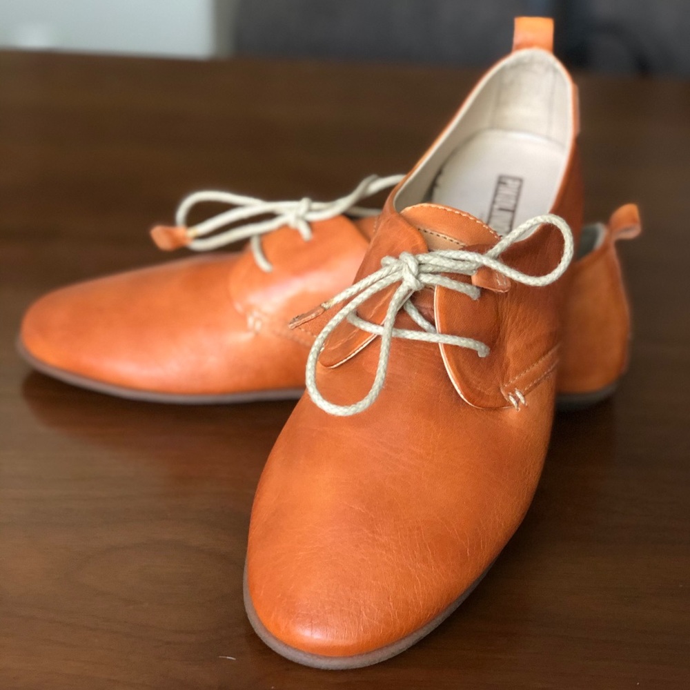 Pikolinos Calabria Lace Up Smooth Toe Leather Flat